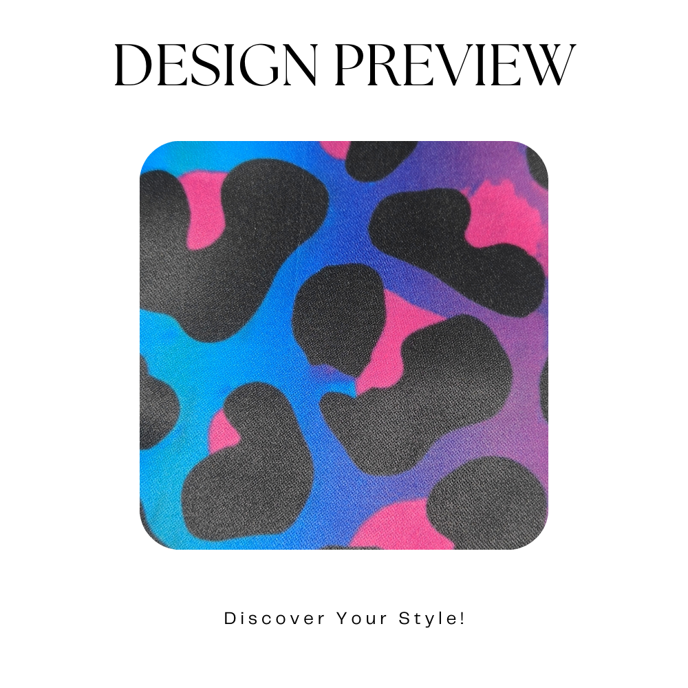Midnight Cheetah - Fairy & Rose Printed Scrunchie Watch