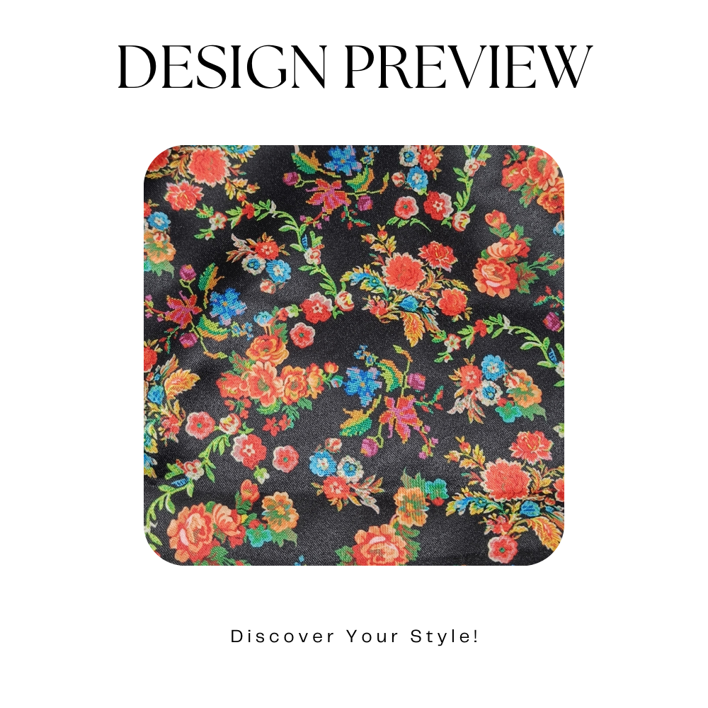 Midnight Garden - Fairy & Rose Printed Scrunchie Watch