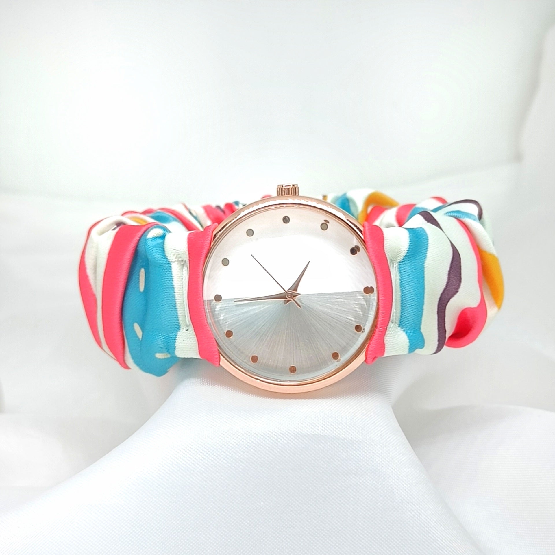Rainbow Pop - Fairy & Rose Printed Scrunchie Watch