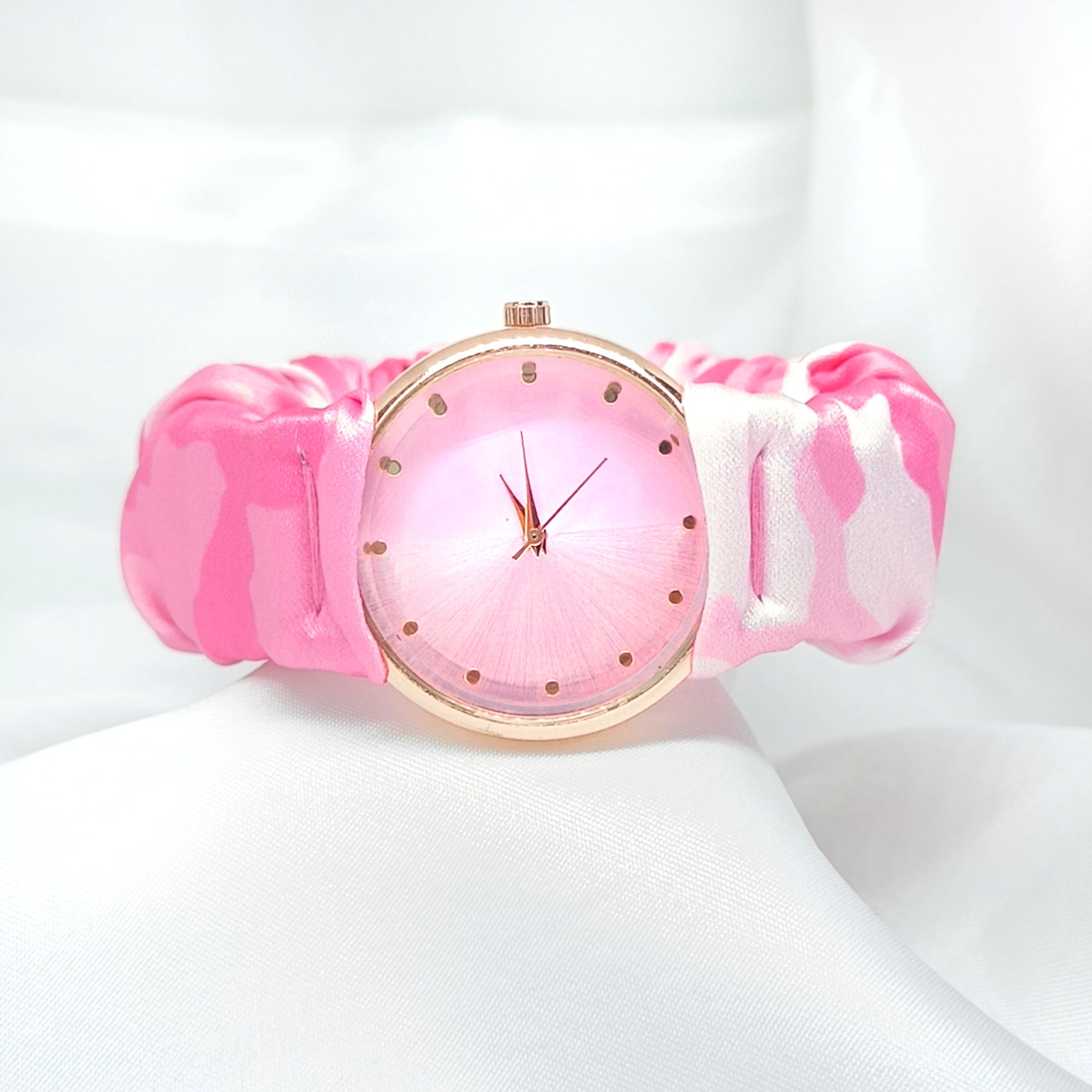 Poppy Love - Fairy & Rose Printed Scrunchie Watch