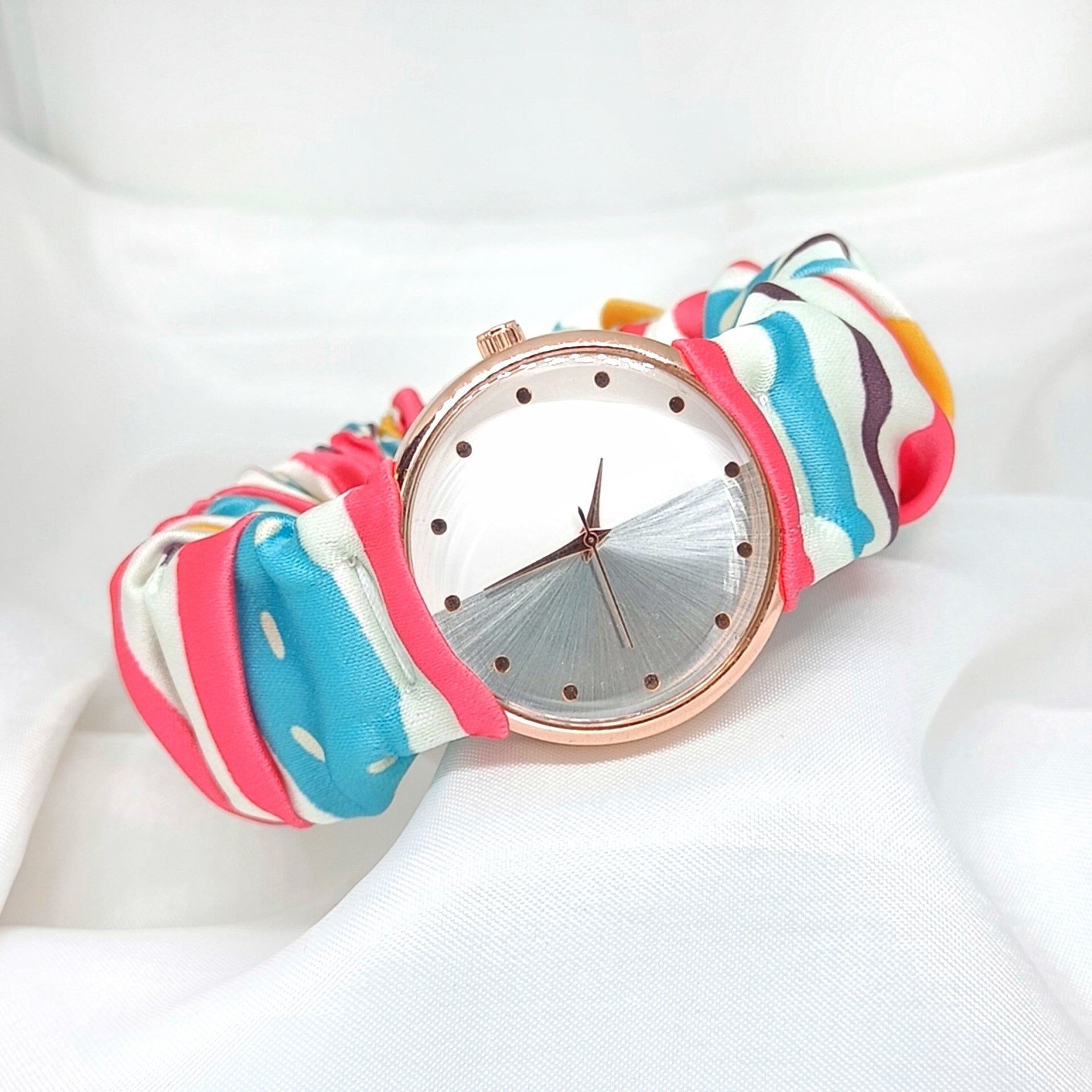 Rainbow Pop - Fairy & Rose Printed Scrunchie Watch