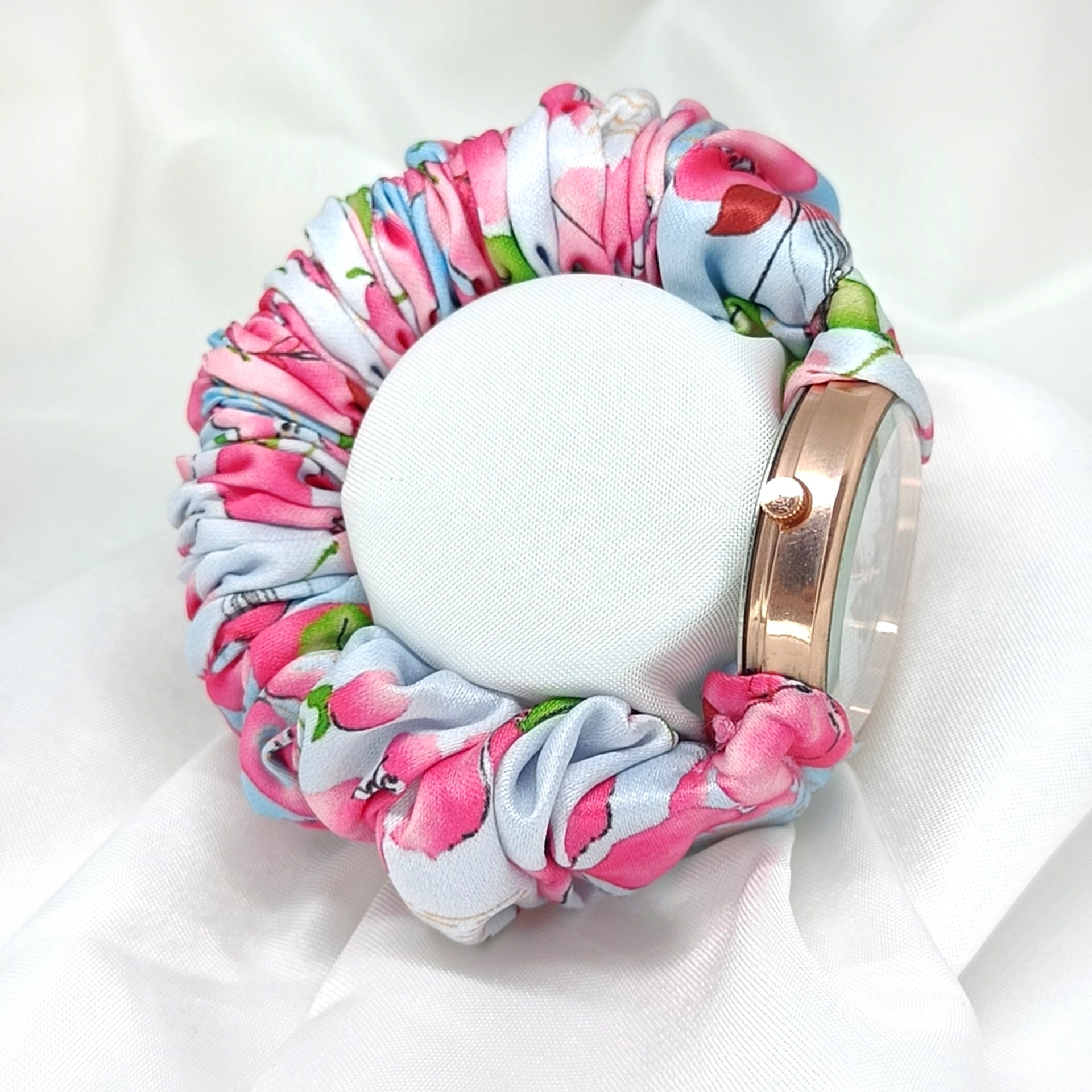 Spring Petals - Fairy & Rose Printed Scrunchie Watch