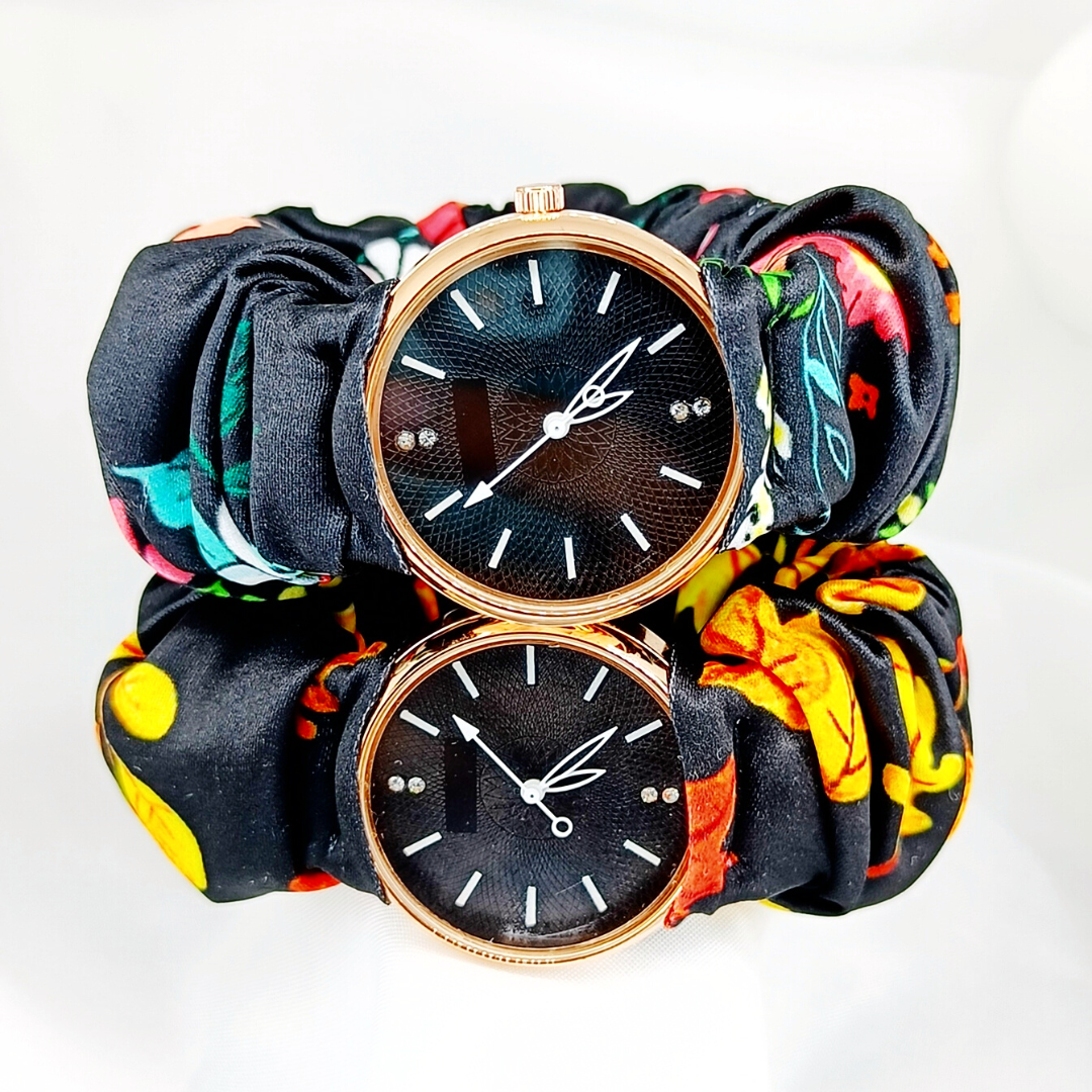 The Raven Collection - Printed Scrunchie Watch