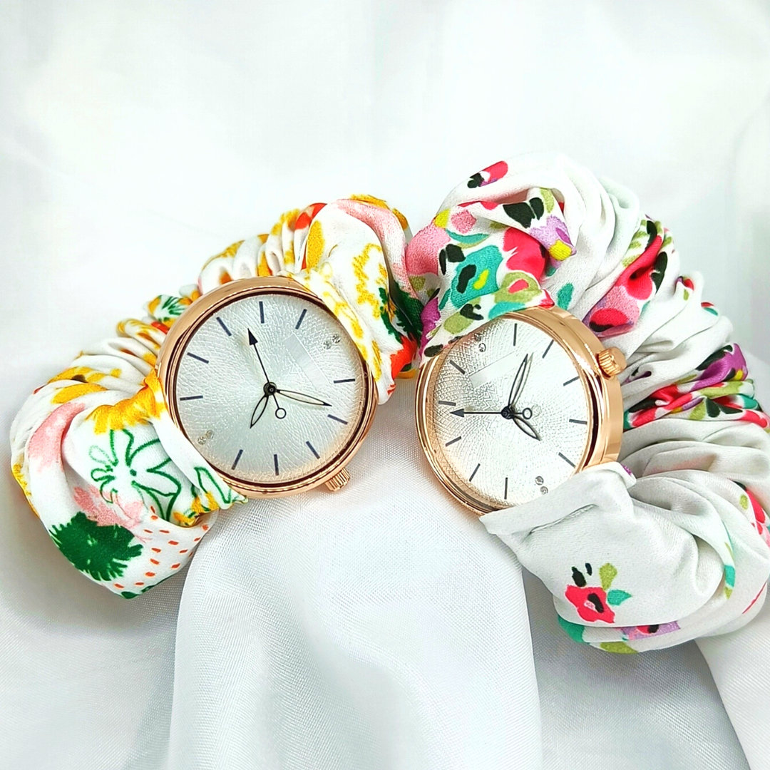 The Blossom Collection - Printed Scrunchie Watch