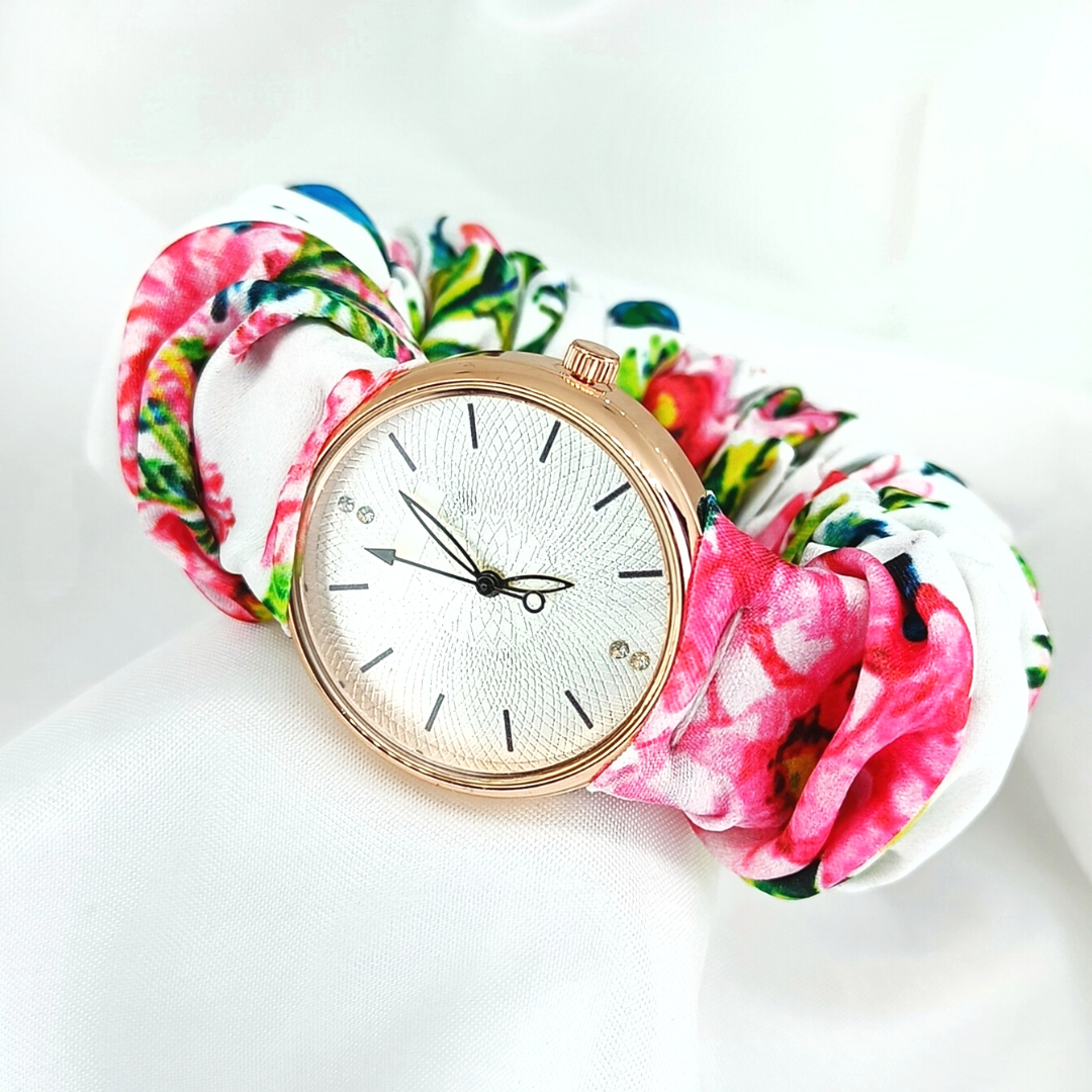 The Blossom Collection - Printed Scrunchie Watch