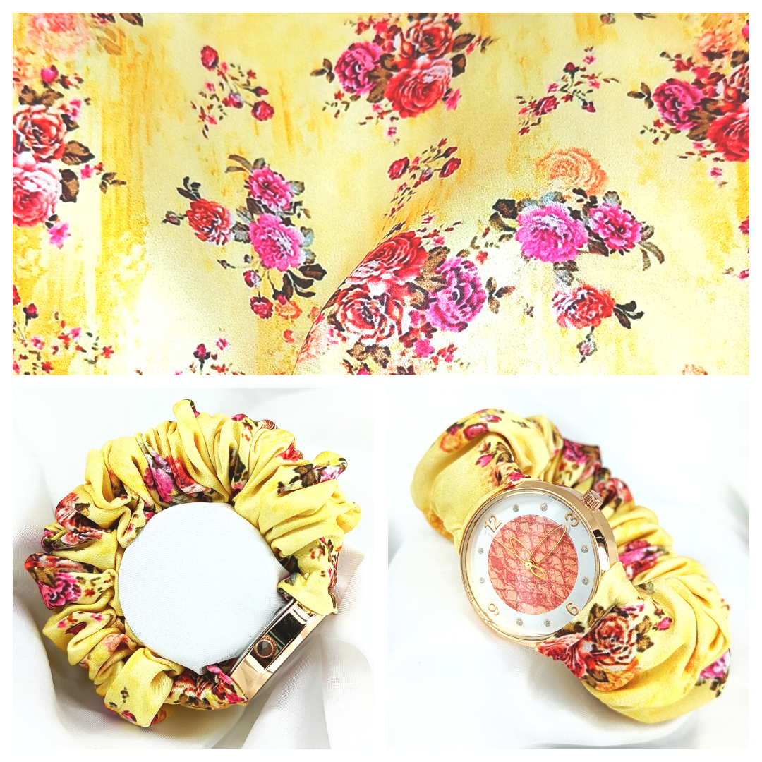 The Canary Collection - Printed Scrunchie Watch